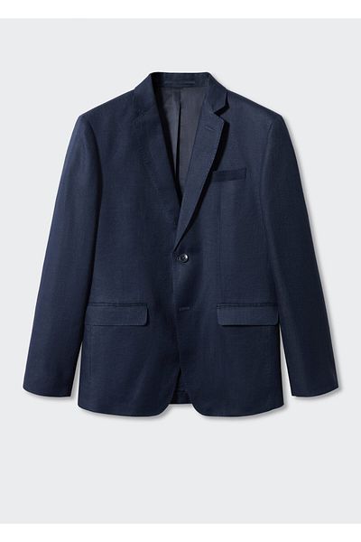 MANGO Man Ανδρικό Blazer 57000553   - Ναυτικό μπλε