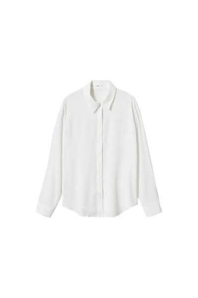 MANGO Koszula damska Off-White 47150426