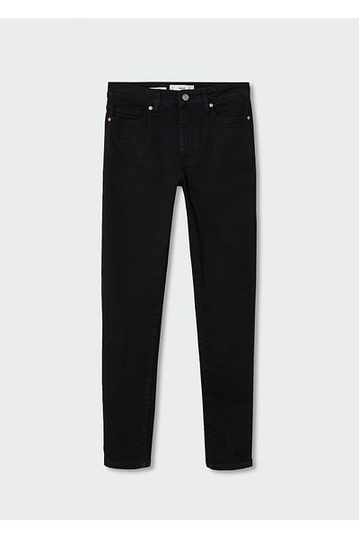 MANGO Woman Black Denim Women's Jeans 37910105