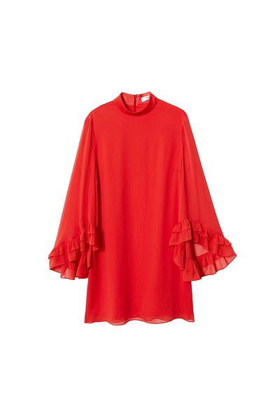 MANGO Women's Red Dress 37927728