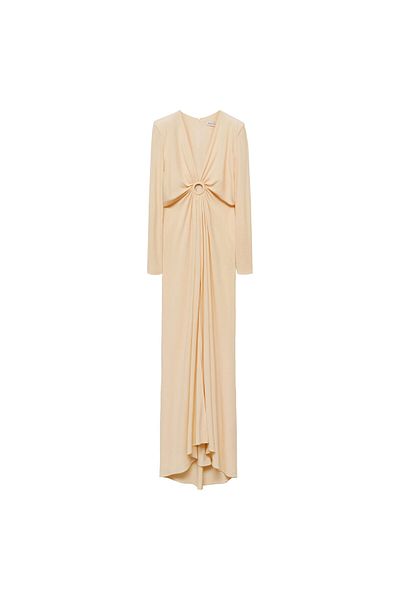 MANGO Woman Φυσικό γυναικείο φόρεμα 67009248