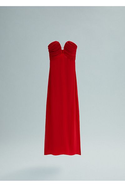 MANGO Red Women's Dress 57005158