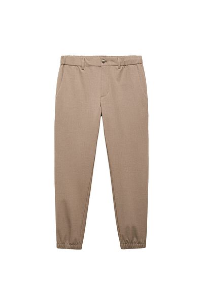 MANGO Beige Men's Trousers 67140253