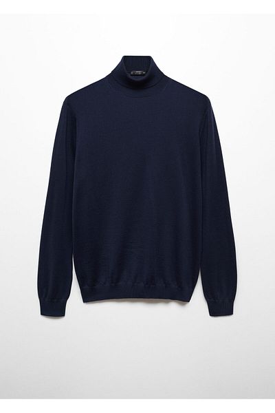 MANGO Woman Pulover pentru bărbați bleumarin 67100660
