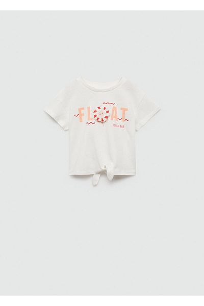 MANGO Woman Tricou Kirik White pentru fetiță 67007952