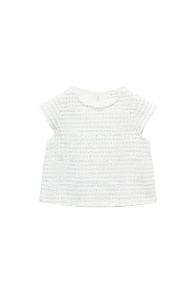 MANGO Woman Baby Girl Sky Blue T-Shirt 67006051