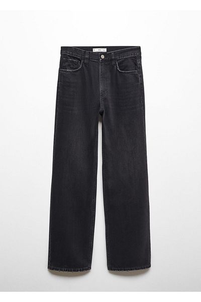 MANGO Woman Black Denim Women's Jeans 67904023