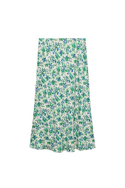 MANGO Woman Kirik White Women's Skirt 67075743