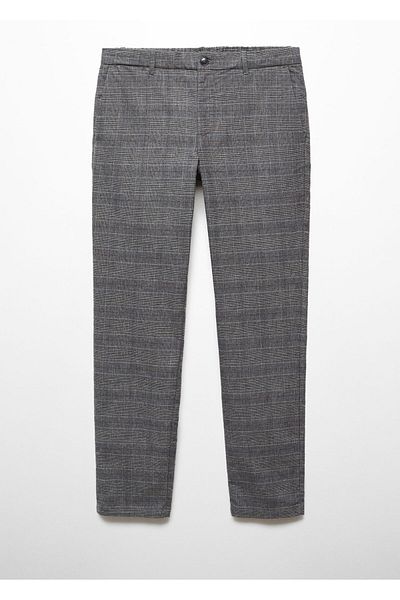 MANGO Gray Men's Trousers 67100636
