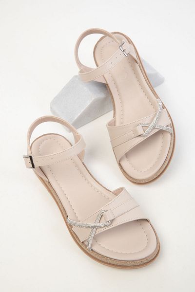 SOHO Beige Damensandalen 20393