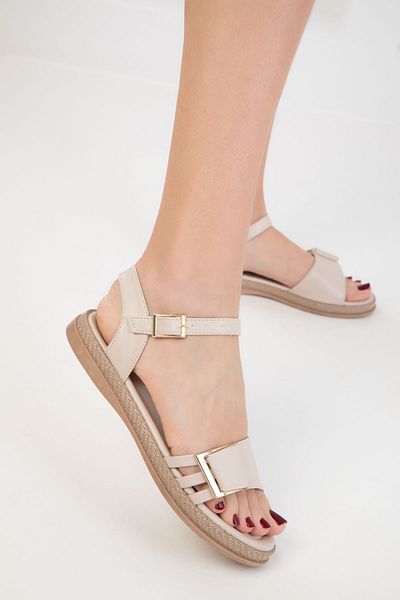 SOHO Beige Damensandalen 20395