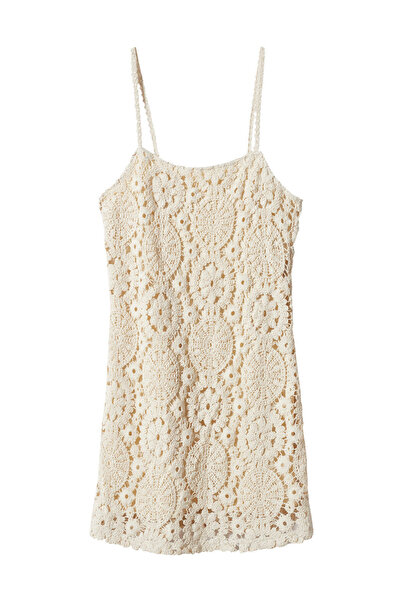 MANGO Woman Crochet short dress