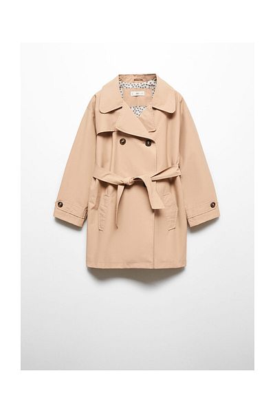 MANGO Kids Belt gabardine trench