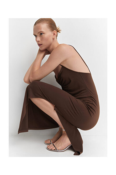 MANGO Woman Šaty s plisovanými detaily a otevíráním