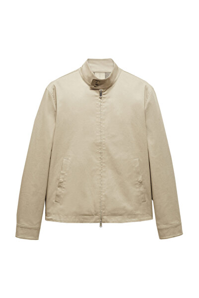 MANGO Man Bavlnená bunda na zips