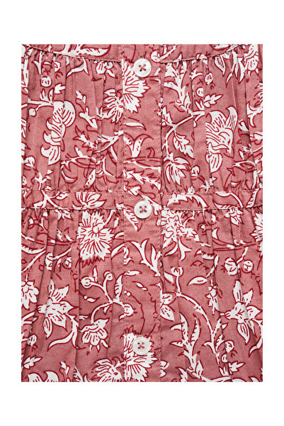 MANGO Kids Floral ruffle dress