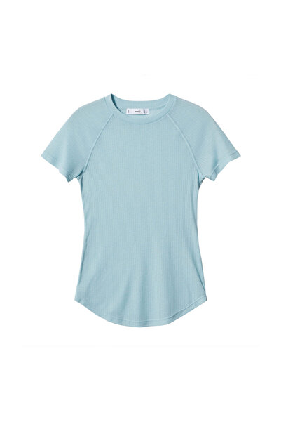 MANGO Woman Tricou cu cusături