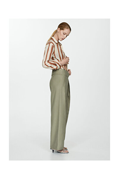 MANGO Woman 100% pamut csíkos ing