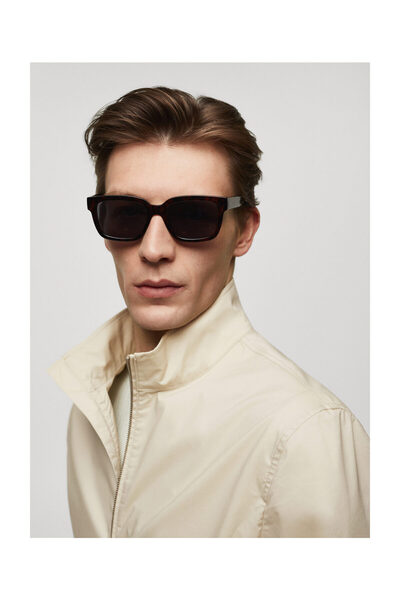 MANGO Man Stretch cotton jacket with zip