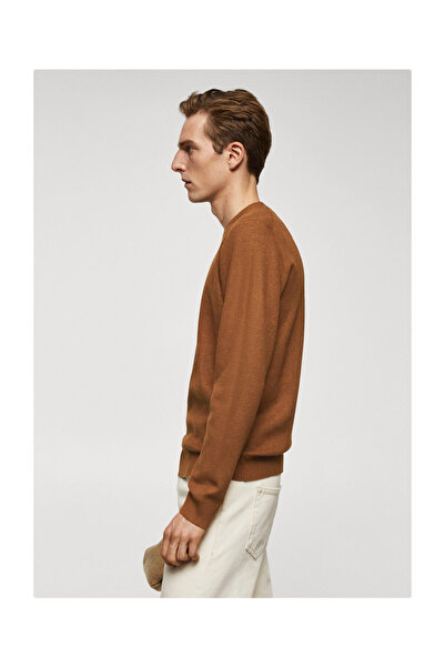 MANGO Man Sveter zo štruktúrovanej bavlny