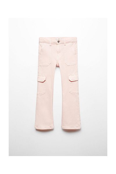 MANGO Woman Pasztell rózsaszín lány farmernadrág 67013275