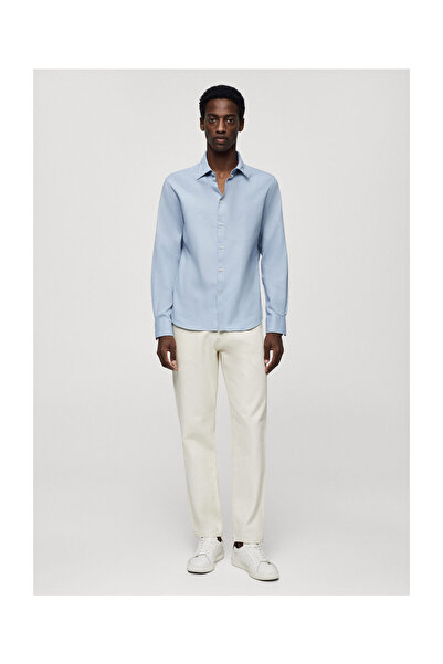 MANGO Man Cămașă slim-fit din bumbac structurat