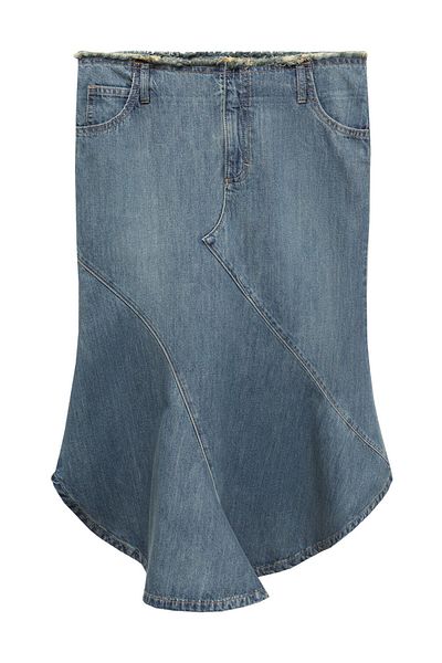 MANGO Woman Kék női szoknya 67057921
