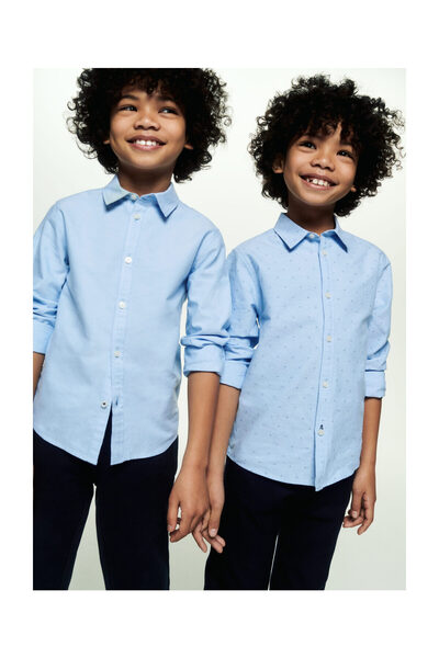 MANGO Kids Cămașă Oxford imprimată