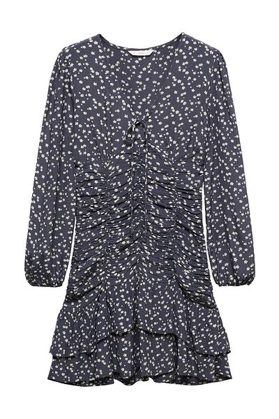 MANGO Kids Ruched květinové šaty