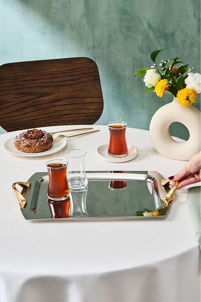 Karaca Plata Rectangular Steel Tray 40 cm