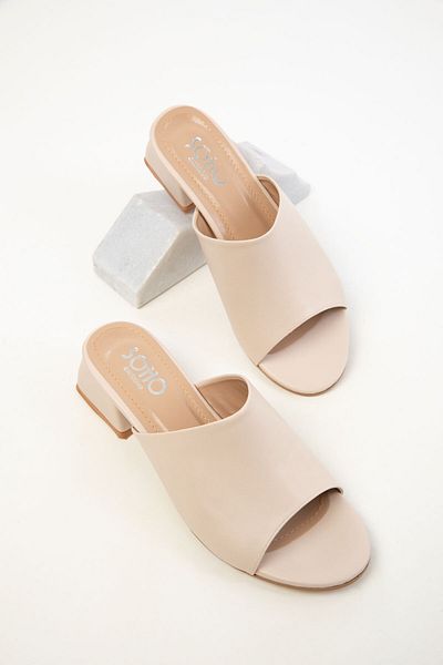 SOHO Beige Klassische Damenschuhe mit Absatz 20284