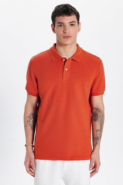Tudors Ανδρικό T-Shirt Slim Fit Slim Fit 100% βαμβακερό πλακάκι με γιακά πόλο