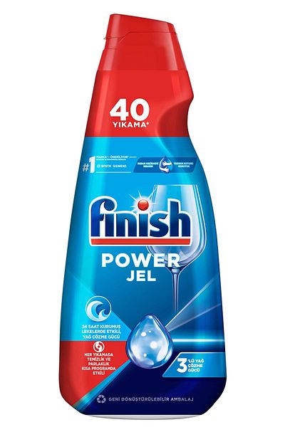 Finish All in One Dishwasher Detergent Gel Liquid 1000 ml 40 Washes