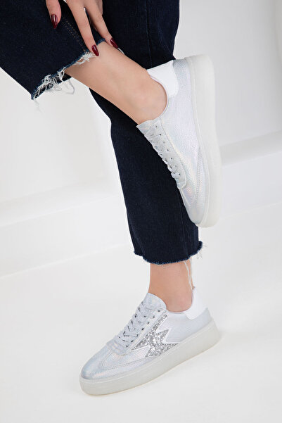SOHO Ασημί Γυναικείο Sneaker 20388