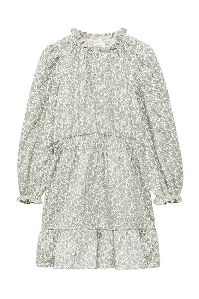 MANGO Kids Ruffled printed dress