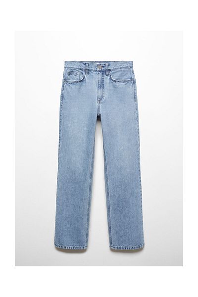 MANGO Woman Mid-rise straight jeans