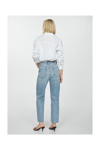 MANGO Woman Straight jeans with forward seams