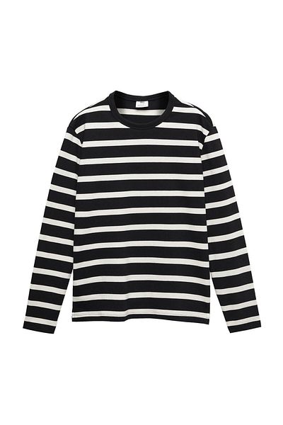 MANGO Man Striped long sleeves t-shirt