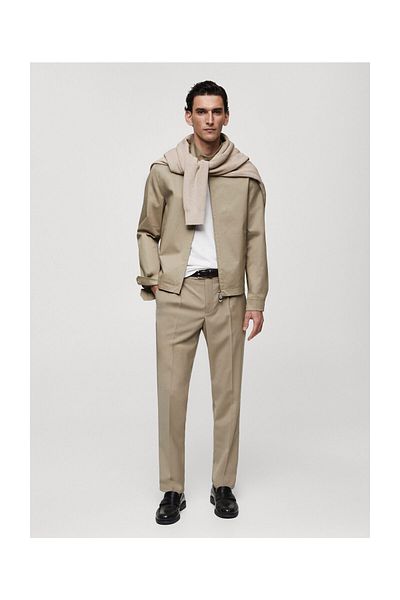 MANGO Man Zipper cotton jacket