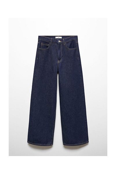 MANGO Woman Low-rise loose-fit wideleg jeans
