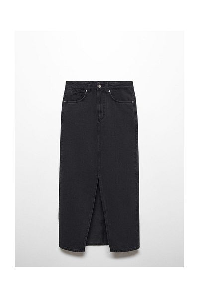 MANGO Woman Geschlitzter Jeansrock