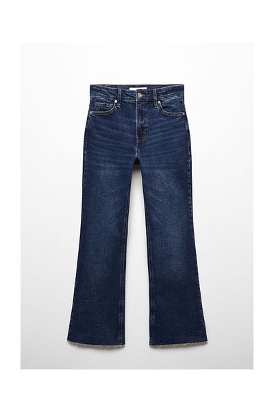 MANGO Woman Sienna flared cropped jeans