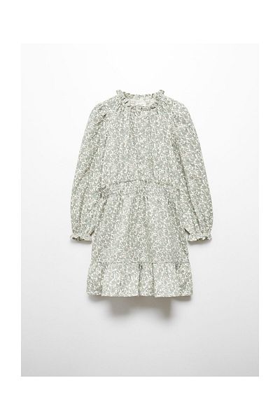 MANGO Kids Ruffled printed dress