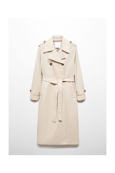 MANGO Woman Double-breasted trench coat
