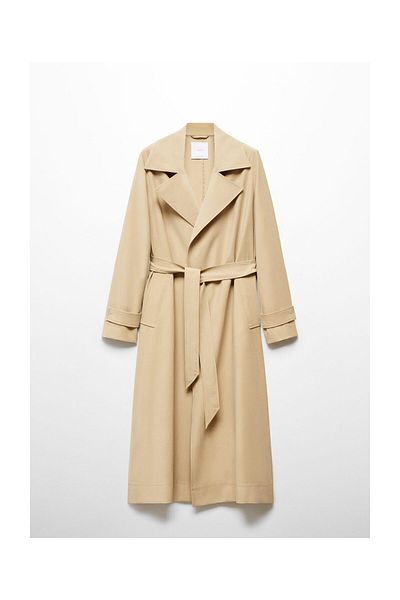 MANGO Woman Trench fluid cu rever
