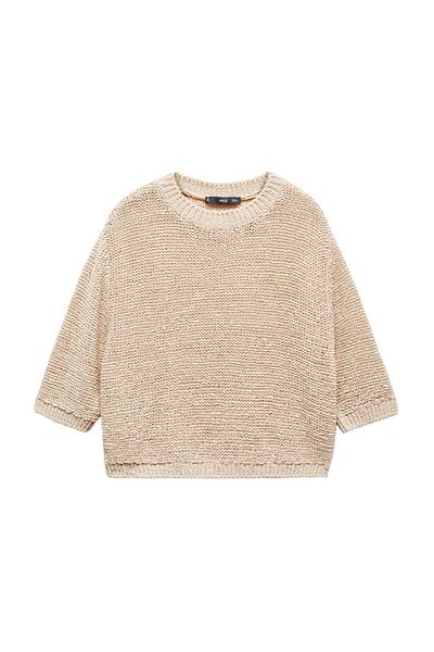 MANGO Woman Pulover 100% bumbac cu maneca scurta