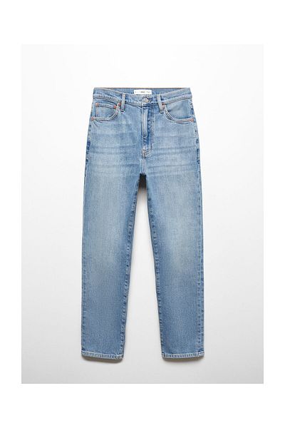 MANGO Woman Claudia slim-fit cropped jeans