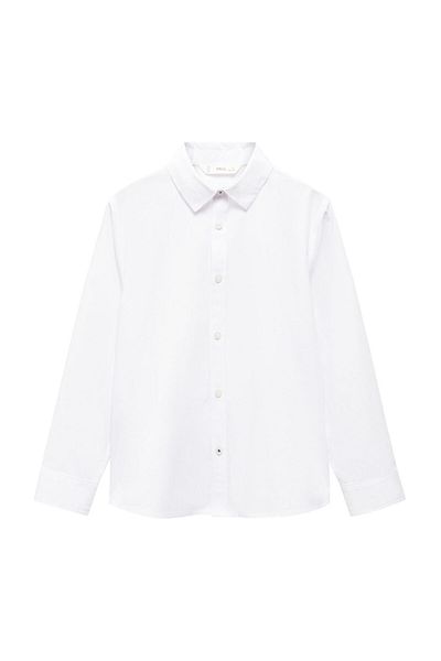 MANGO Kids Cămașă normală din poplin