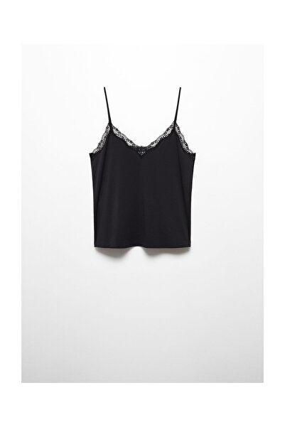 MANGO Woman Krajkový top