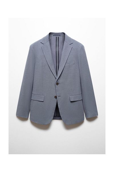 MANGO Man Structured slim fit cotton blazer